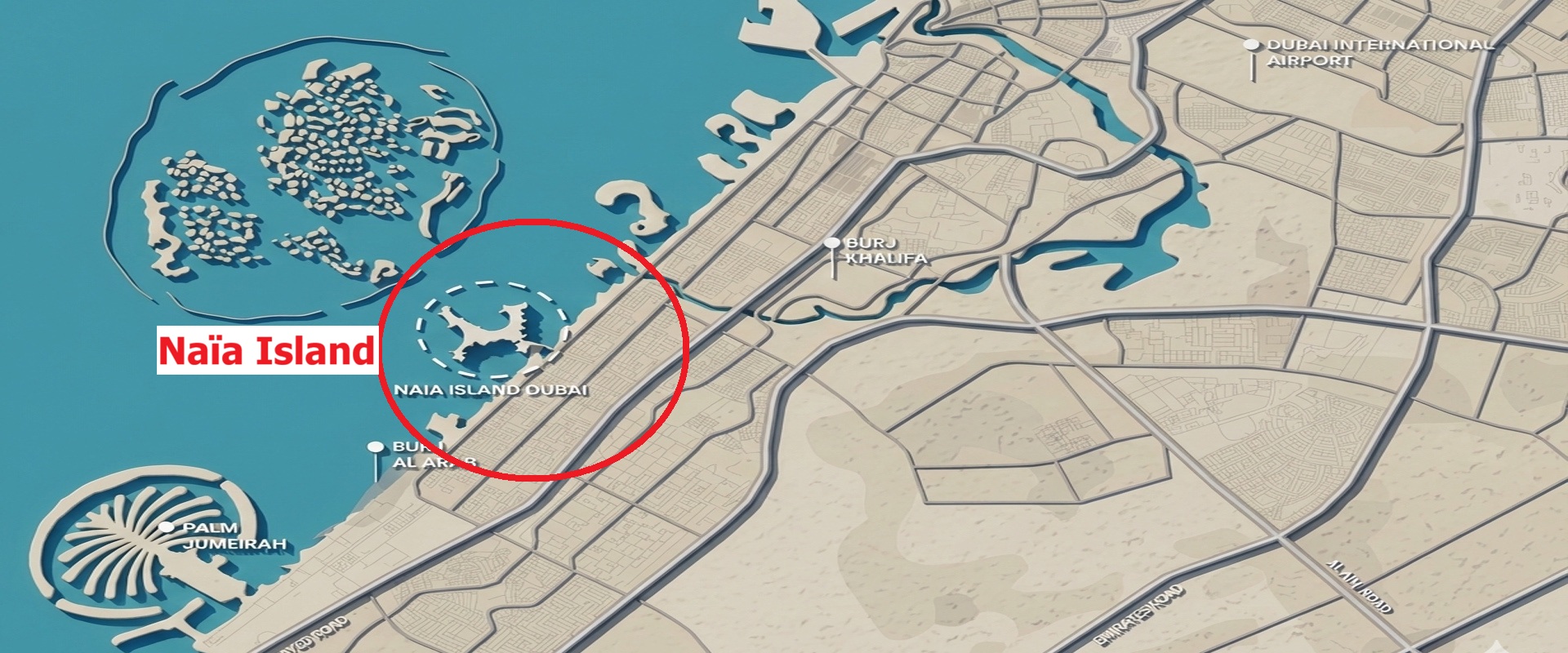 Cheval Blanc Maison Dubai Location Map